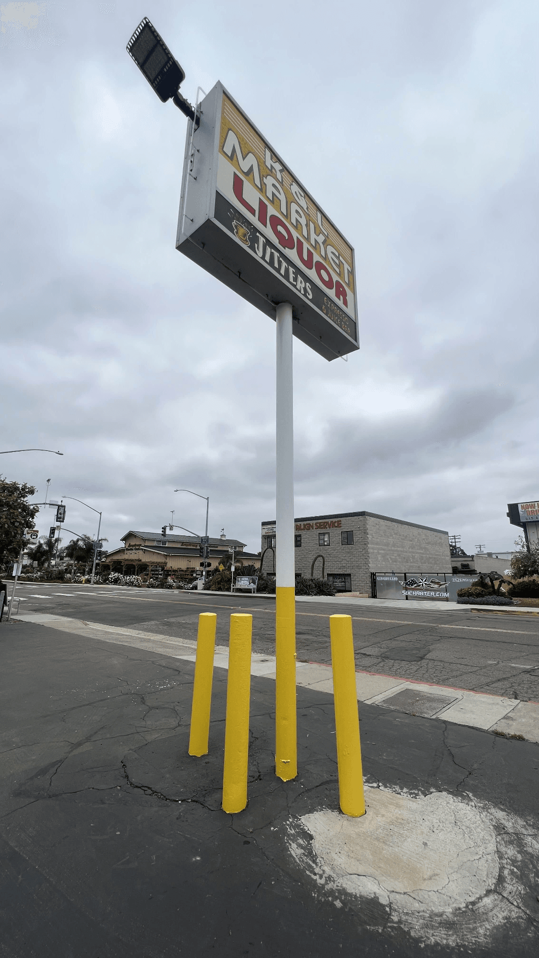 Parking Lot Bollard Restoration - After