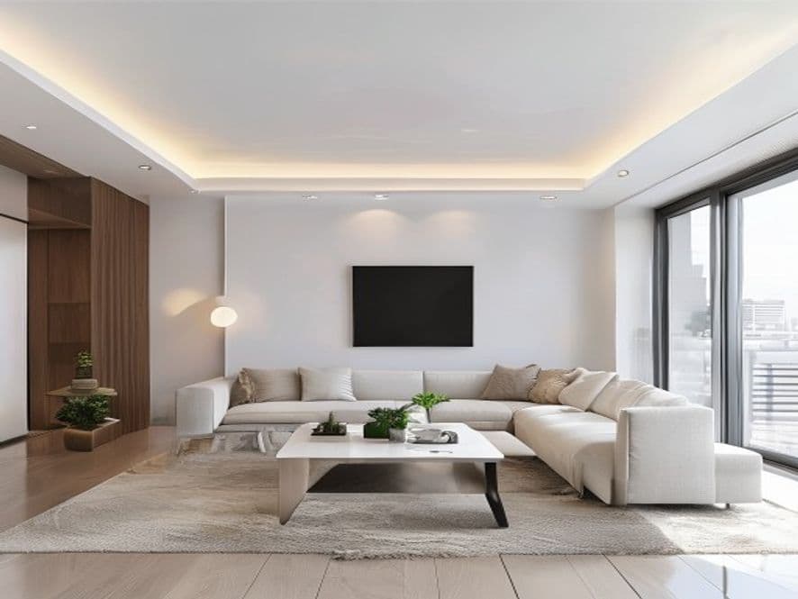 Smooth interior ceiling repair