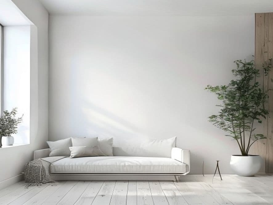 Perfectly finished interior wall corner