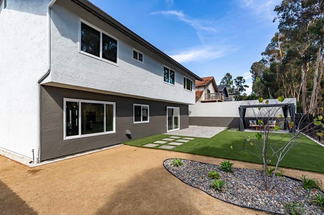 Exterior painting - backyard side