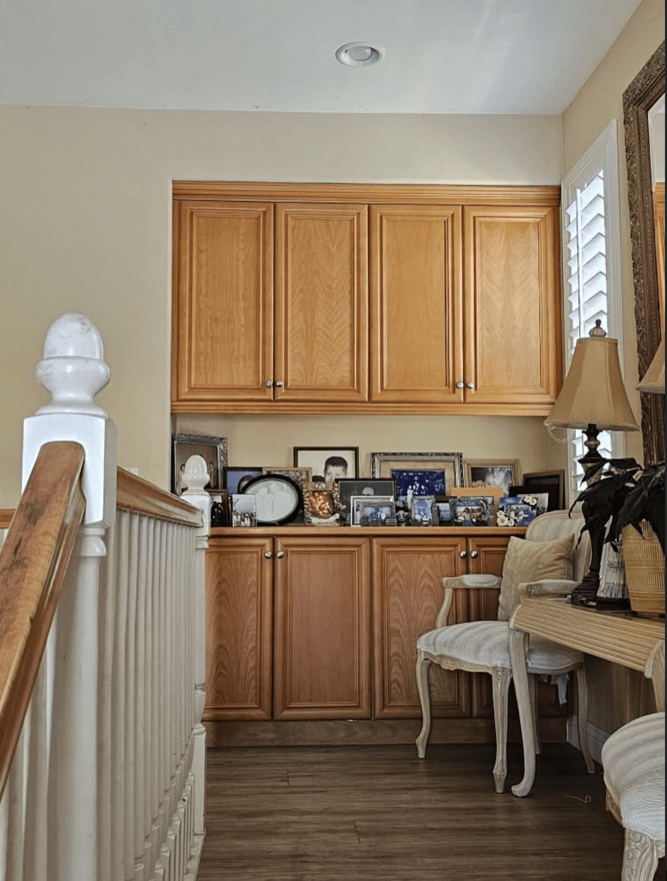 Built-In Cabinet Refinish - Before