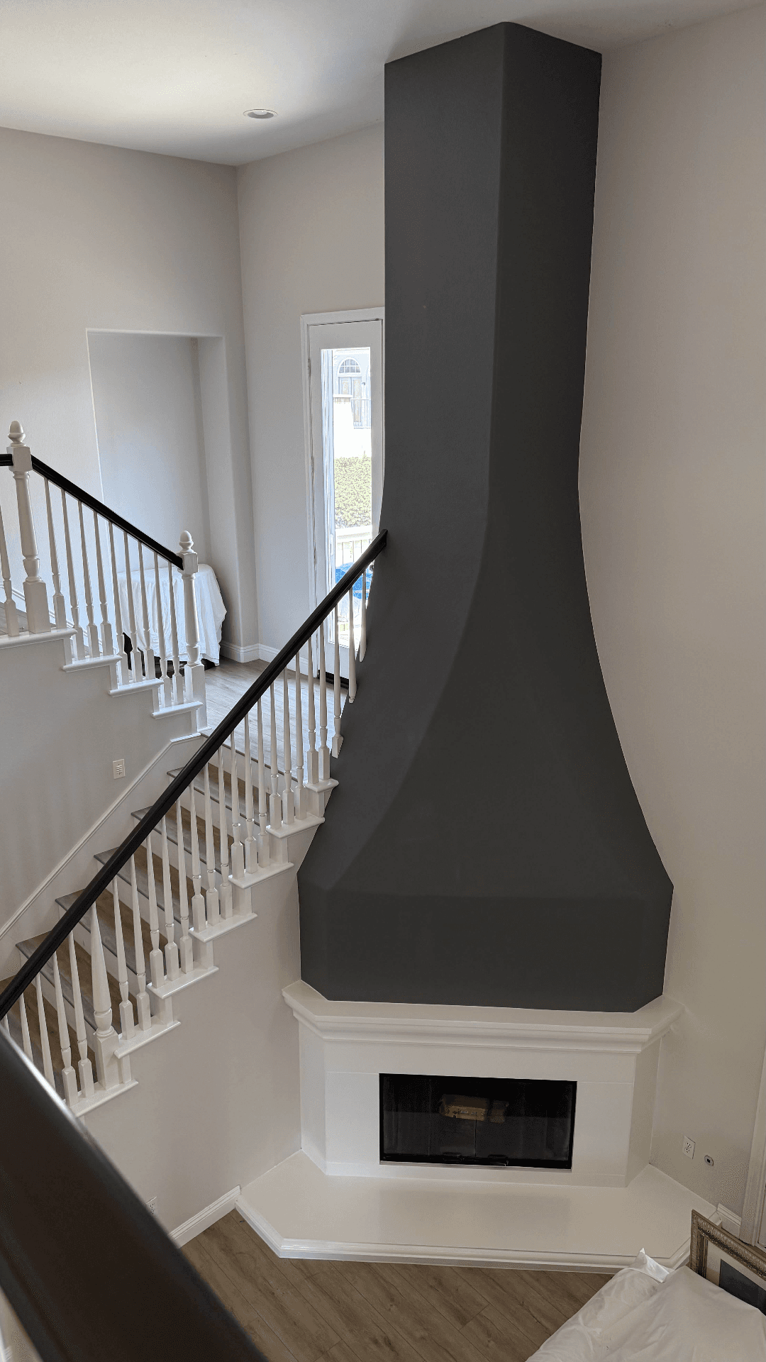 Fireplace Accent Wall - After