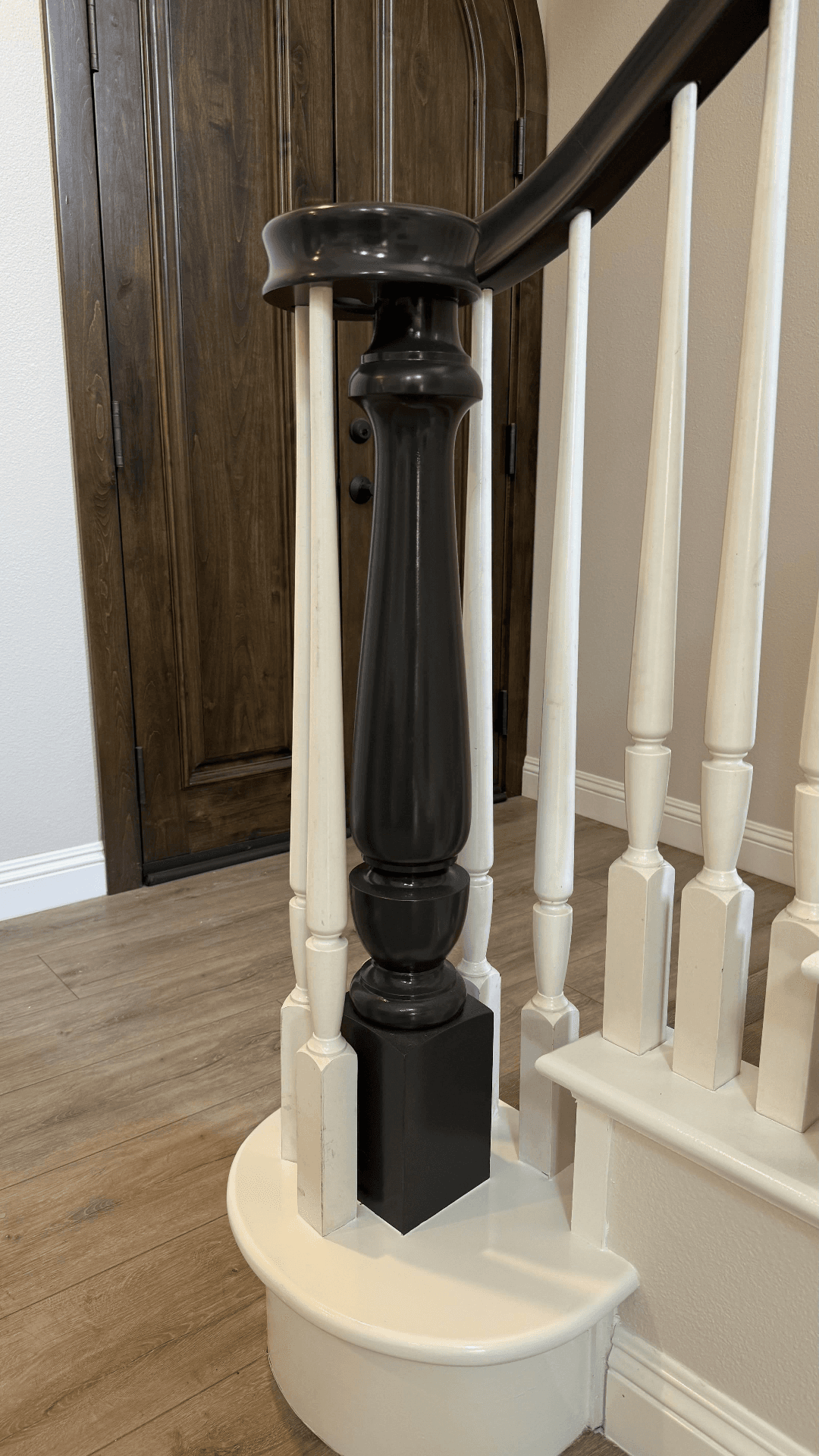 Stair Railing Refinish - After