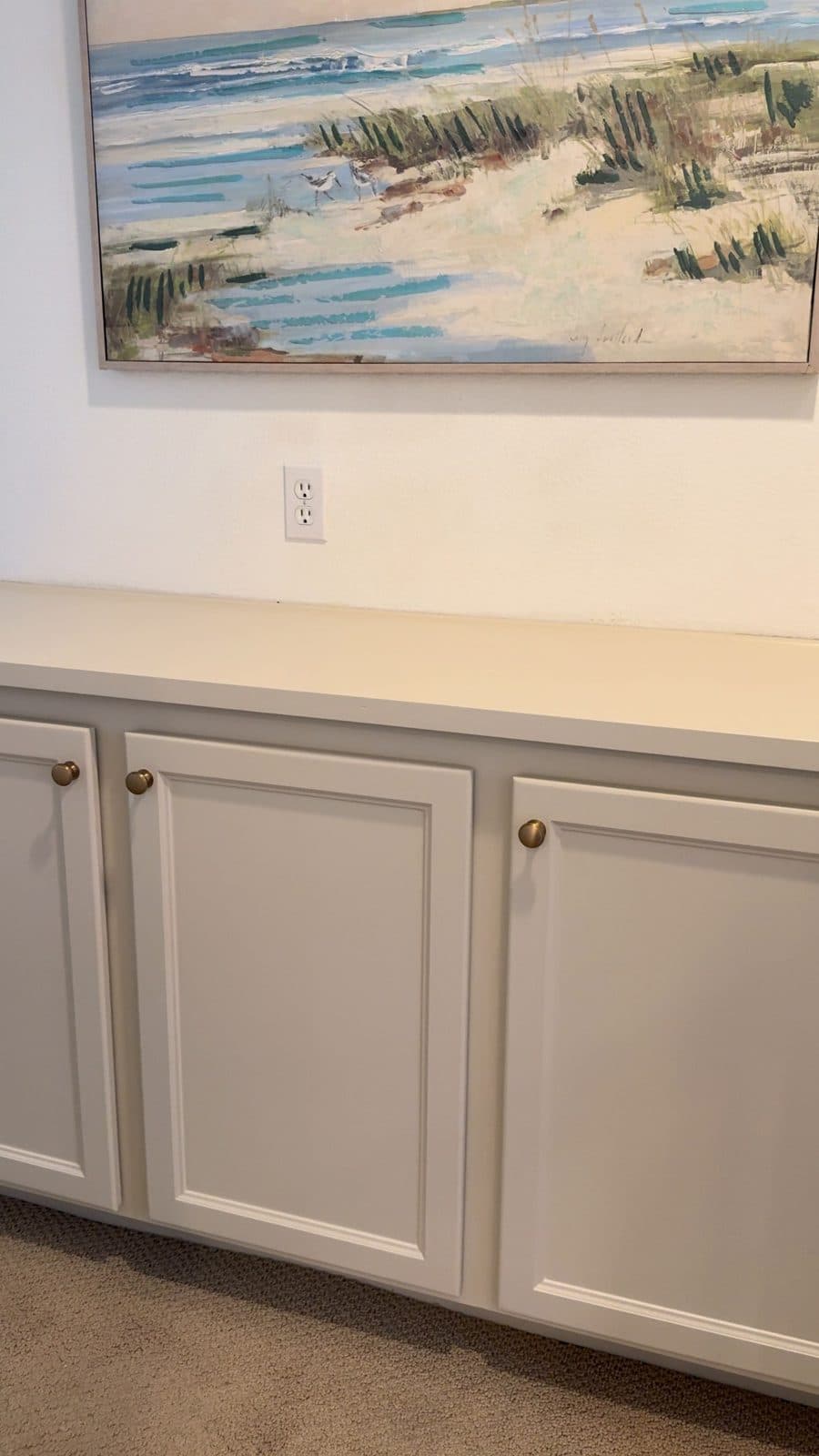 Bedroom built-in refinished to match the home