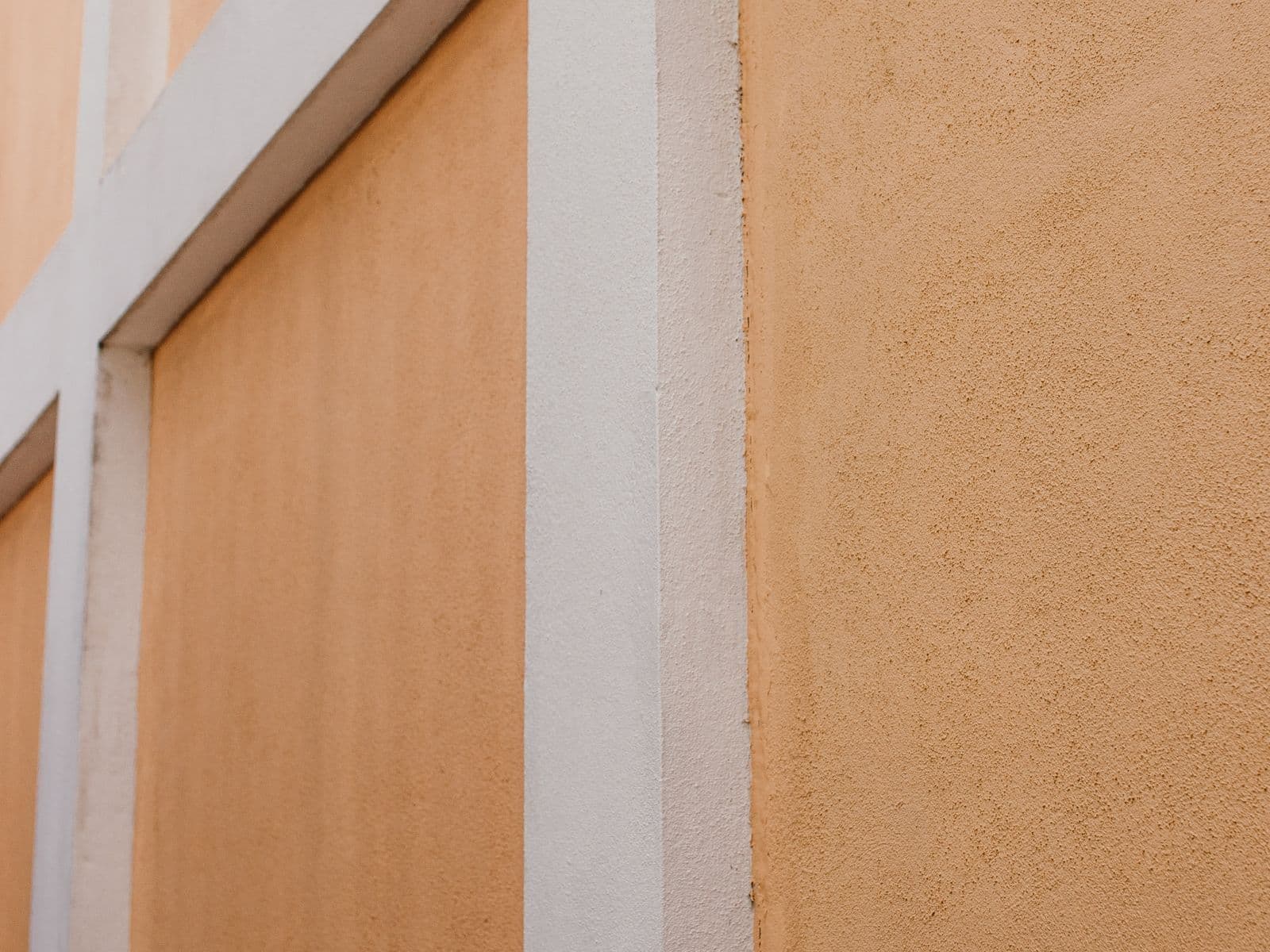 Stucco exterior wall with clean trim lines