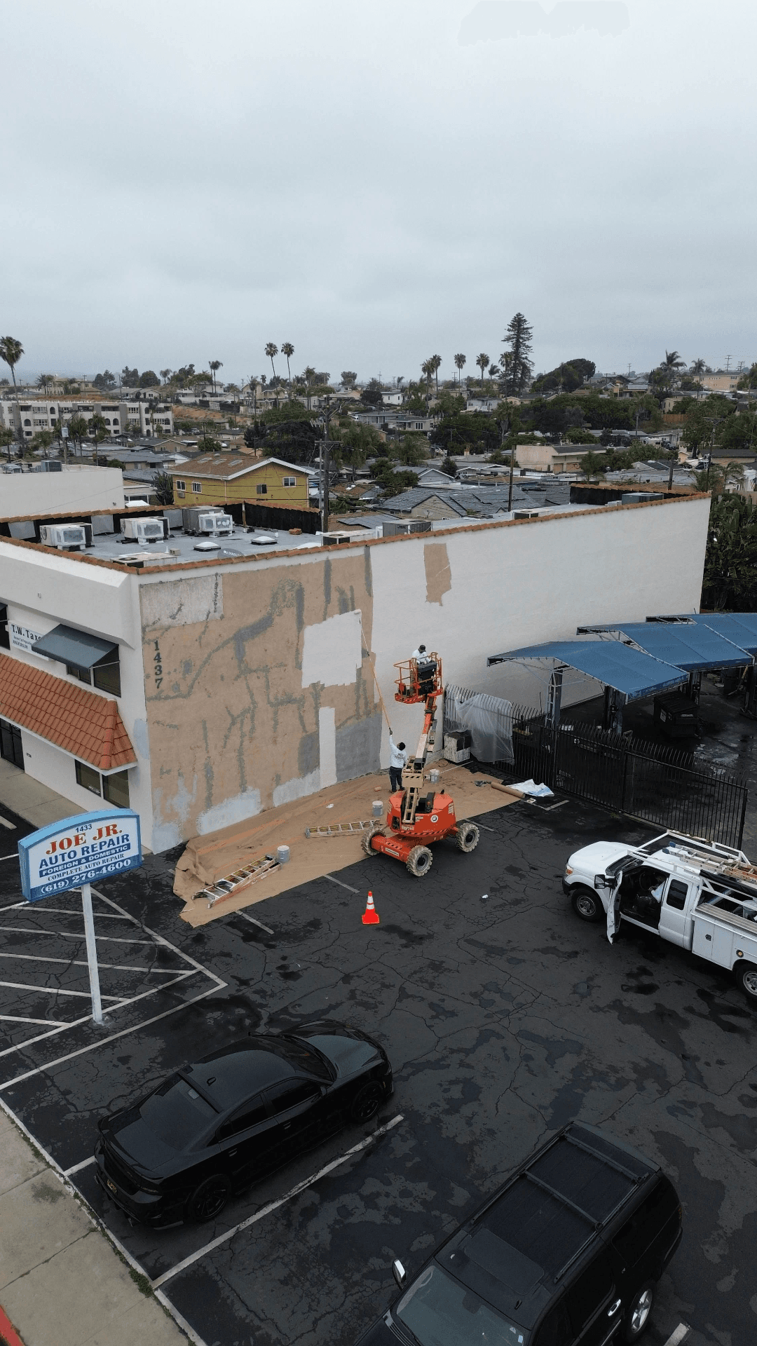 Commercial painting preparation